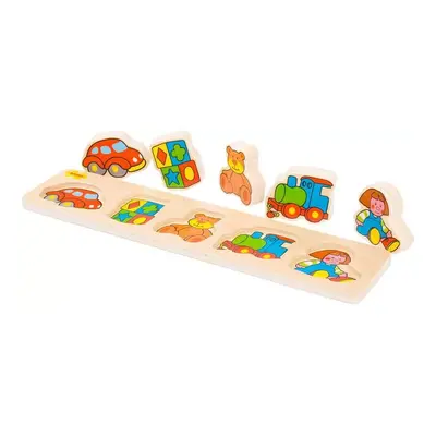 Bigjigs Baby Dřevěné vkládací puzzle hračky