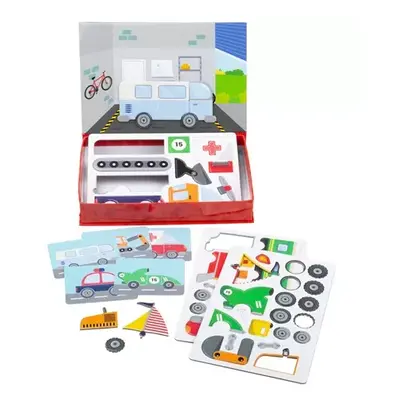 Bigjigs Toys Magnetické puzzle Mechanik