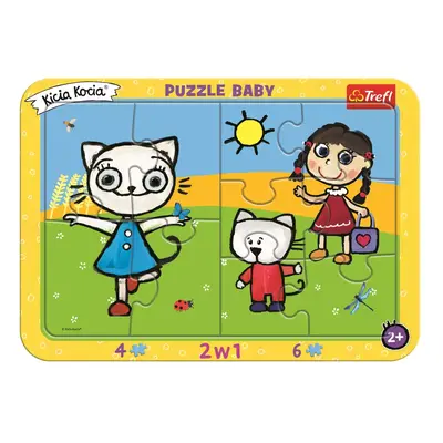 TREFL Baby puzzle Kicia Kocia: Šťastné kotě 2v1, 10 dílků