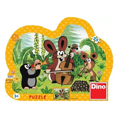 DINO Hra Puzzle Krtek muzikant (Krteček) 25 dílků v krabici