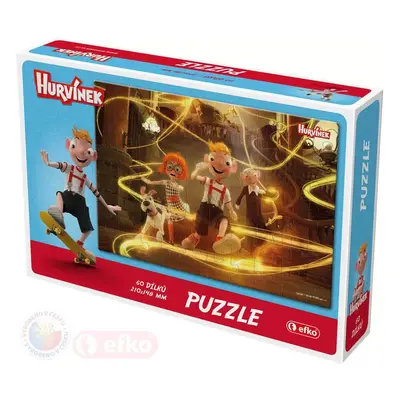 EFKO Puzzle Hurvínek II 60 dílků 21x15cm skládačka v krabici