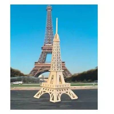 Woodcraft Dřevěné 3D puzzle eiffelova věž menší