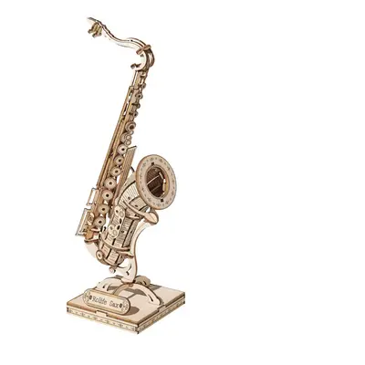 RoboTime dřevěné 3D puzzle Saxofon