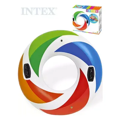 INTEX Kruh plavací s úchyty 122cm nafukovací dětské kolo do vody 58202