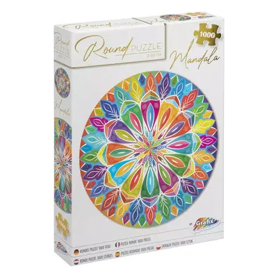 GRAFIX Puzzle kulaté Mandala 1000 dílků 68cm skládačka v krabici