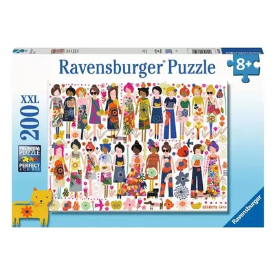 RAVENSBURGER Puzzle Květinové motivy XXL 200 dílků