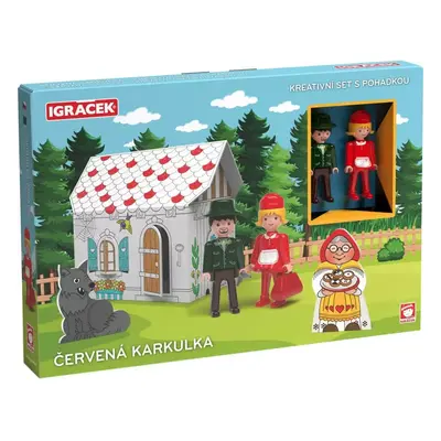 EFKO IGRÁČEK Červená Karkulka kreativní set se 2 figurkami a pohádkou