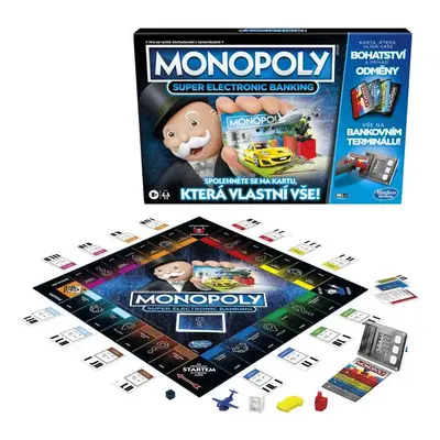 HASBRO Hra MONOPOLY Super elektronické bankovnictví na baterie CZ verze