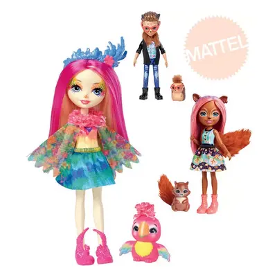 MATTEL Enchantimals set panenka / panák 15cm + zvířátko 4 druhy