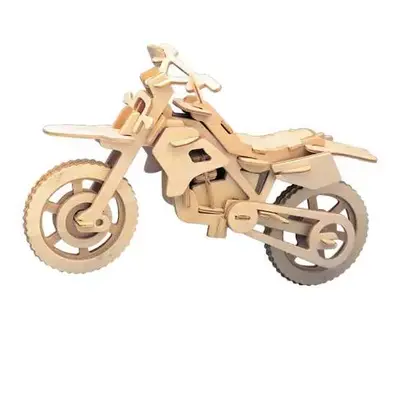 Woodcraft Dřevěné 3D puzzle motorka terénní