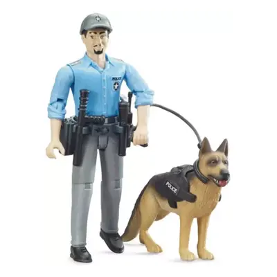 BRUDER 62150 Set figurka policista + policejní pes