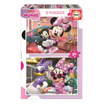 EDUCA Puzzle Minnie 2x20 dílků