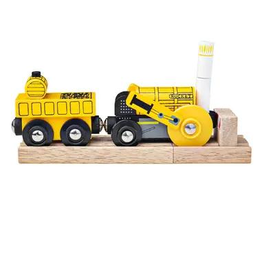 Bigjigs Rail Replika historické lokomotivy Rocket + 2 koleje