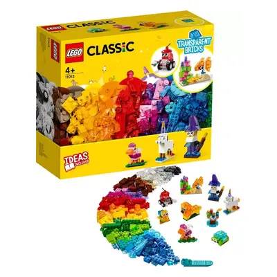 LEGO CLASSIC Průhledné kreativní kostky 11013 STAVEBNICE