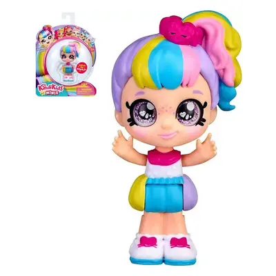 KINDI KIDS Minis Panenka mini Rainbow Kate 9cm kývá hlavou velké oči