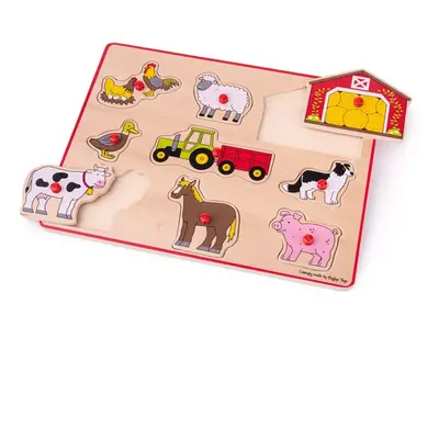 Bigjigs Toys Vkládací puzzle Farmářský statek