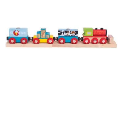 Bigjigs Rail Vlak se zbožím + 3 koleje