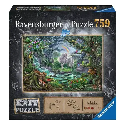 RAVENSBURGER Hra puzzle únikové Jednorožec 759 dílků 70x50cm skládačka 2v1