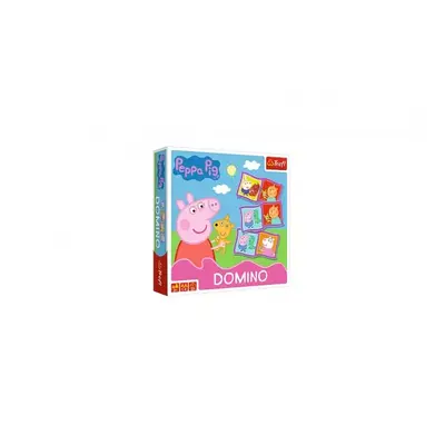 Domino papírové Peppa Pig/Prasátko Peppa 28 kartiček společenská hra v krabici 20x20x5cm