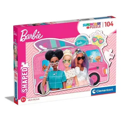 CLEMENTONI Obrysové puzzle Barbie na výletě 104 dílků