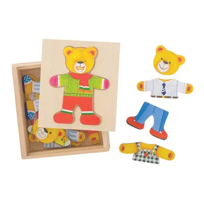 Bigjigs Toys Oblékací puzzle Pan medvěd