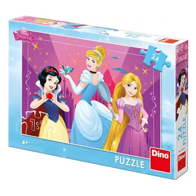 DINO Puzzle 24 dílků Disney Odvážné princezny skládačka 26x18cm