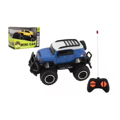 Auto RC mini SUV plast 14cm 27MHz na dálk. ovl. na bat. se světl. 2 barvy v krab. 16x12x10