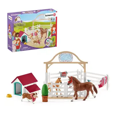 SCHLEICH Horse Club Hostující koně herní set se 2 koníky a doplňky