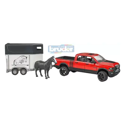 BRUDER 02501 (2501) Set auto terénní džíp RAM s přepravníkem a koněm model 1:16