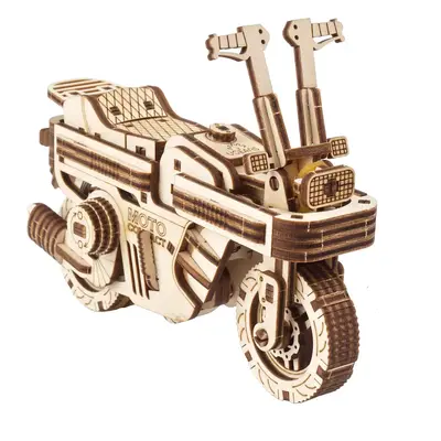 Ugears 3D dřevěné mechanické puzzle Skládací skútr