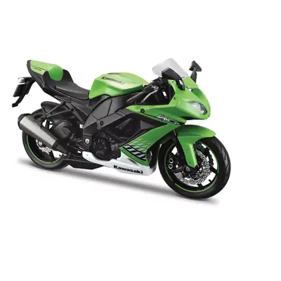 Maisto - Motocykl se stojánkem, Kawasaki Ninja ZX-10R, 1:12