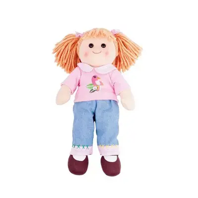 Bigjigs Toys Látková panenka Molly 38 cm