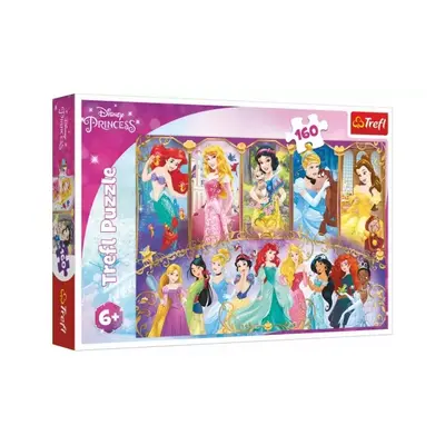 Puzzle Portréty princezen Disney 41x27,5cm 160 dílků v krabici 29x19x4cm