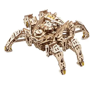 Ugears 3D dřevěné mechanické puzzle Šestinohý průzkumník (hexapod)