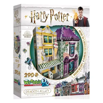 WREBBIT 3D puzzle Harry Potter: Madam Malkinová a Zmrzlinářství Florea 290 dílků