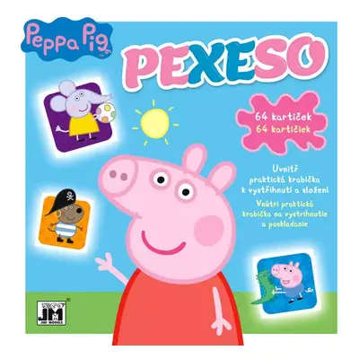 JIRI MODELS Pexeso v sešitu Peppa Pig s krabičkou a omalovánkou