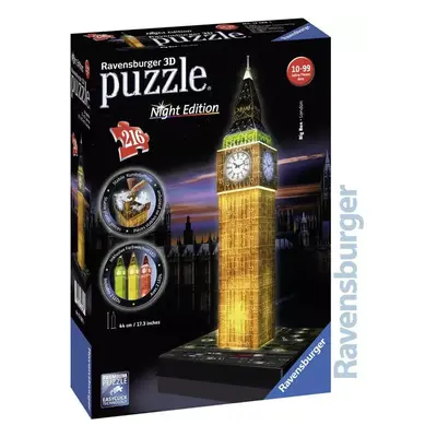 RAVENSBURGER Puzzle 3D Big Ben noční edice na baterie Světlo 216 dílků