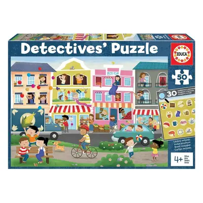 EDUCA Detektivní puzzle Město 50 dílků