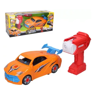 RC Auto montovací 21cm na vysílačku 2,4GHz na baterie s nástroji Světlo Zvuk