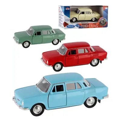 WELLY Auto model Škoda 100 kov 11cm volný chod 1:34 různé barvy