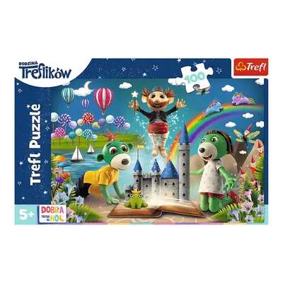 TREFL PUZZLE Treflíci Pohádkový večer 41x28cm 100 dílků skládačka