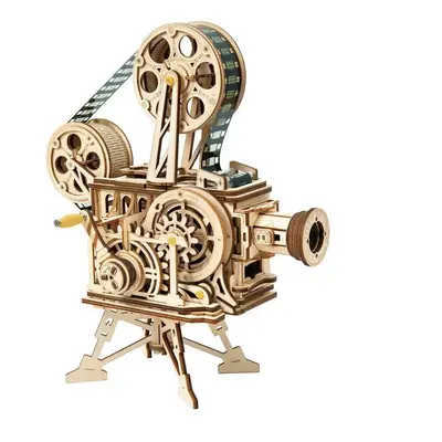 RoboTime 3D dřevěné mechanické puzzle Filmový projektor