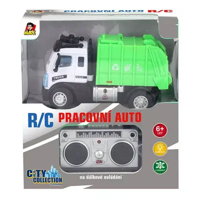 RC Auto popelářské 27MHz na vysílačku 1:64 na baterie Světlo