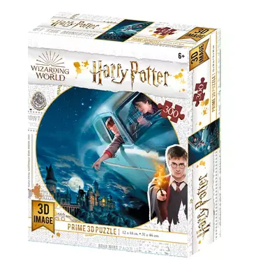 Puzzle 3D Harry a Ron let nad Bradavicemi 300 dílků