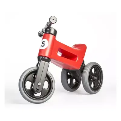 Odrážedlo FUNNY WHEELS Rider Sport červené 2v1, výška sedla 28/30cm nosnost 25kg 18m+ v krabici