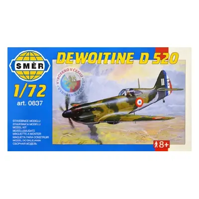 SMĚR Model letadlo Dewoitine D520 1:72 (stavebnice letadla)