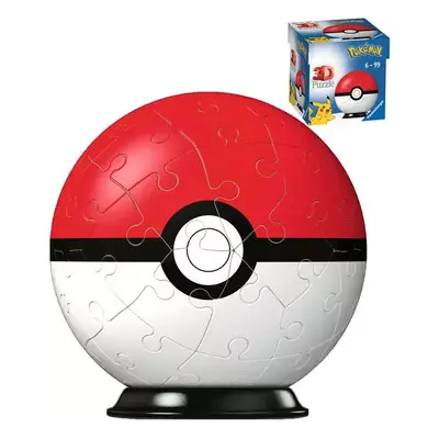 RAVENSBURGER Puzzleball 3D Pokéball skládačka 54 dílků Pokémon