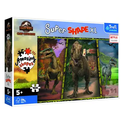 Puzzle Barevní dinosauři XL Super 104 dílků