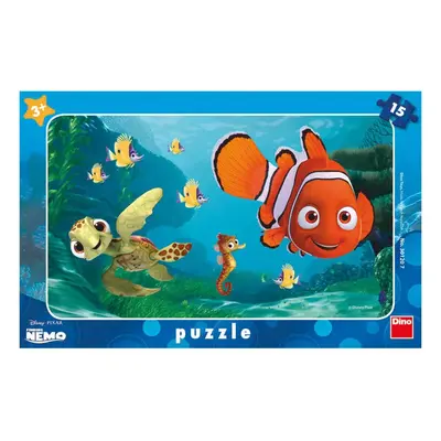 DINO Puzzle deskové 15 dílků Hledá se Nemo a želva skládačka 25x15cm