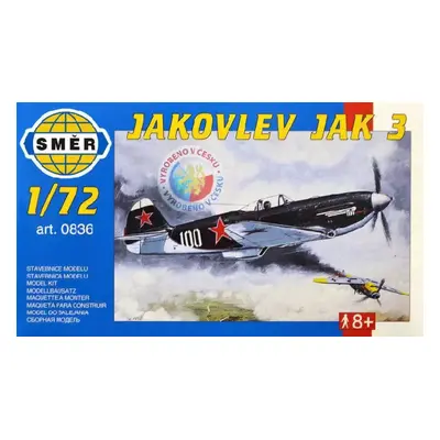 SMĚR Model letadlo Jakovlev Jak 3 1:72 (stavebnice letadla)